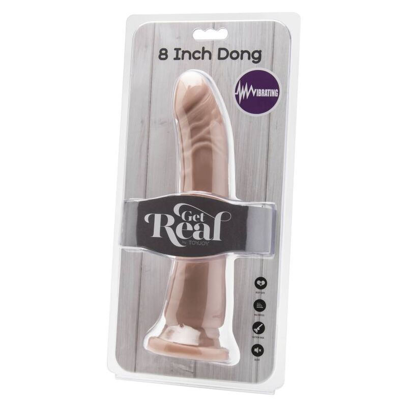 GET REAL - DONG 20,5 CM VIBRATING SKIN - Toys "n" Us