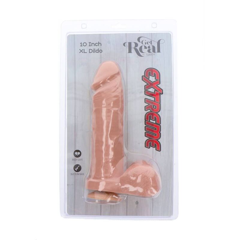 GET REAL - EXTREME XL DILDO 25,5 CM SKIN - Toys "n" Us