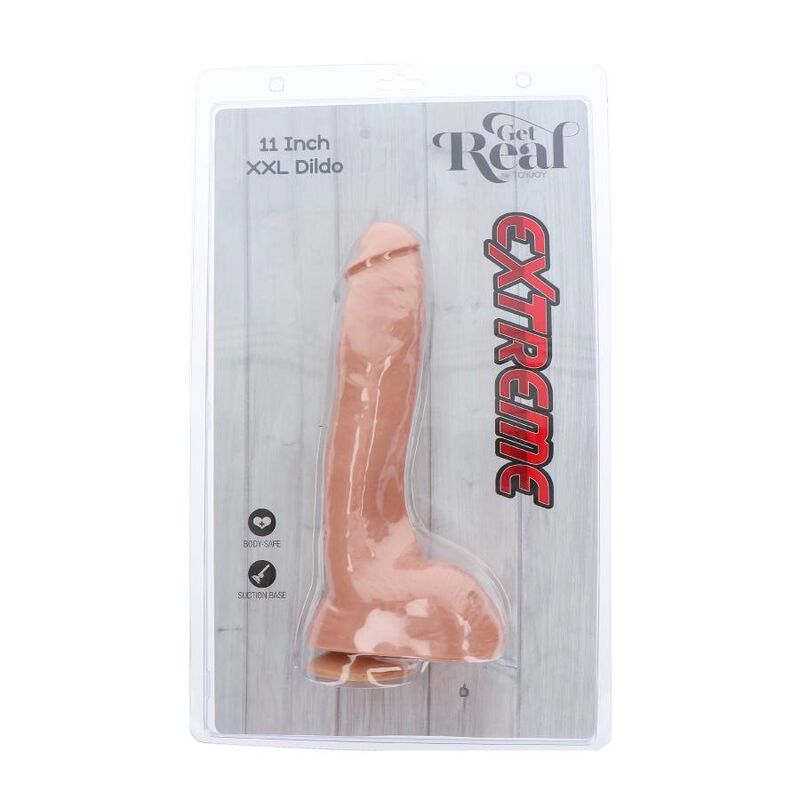 GET REAL - EXTREME XXL DILDO 28 CM SKIN - Toys "n" Us