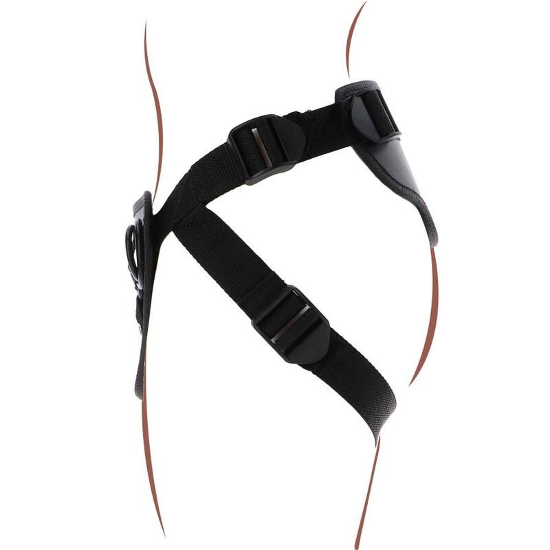GET REAL - STRAP - ON DELUXE HARNESS BLACK - Toys "n" Us