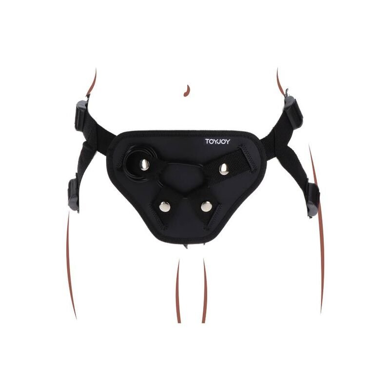 GET REAL - STRAP - ON DELUXE HARNESS BLACK - Toys "n" Us