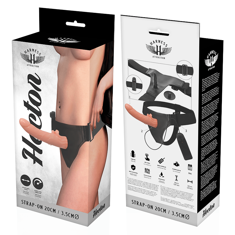 HARNESS ATTRACTION - RNES VIBRADOR HECTOR 20 CM - O - 3,5 CM - Toys "n" Us