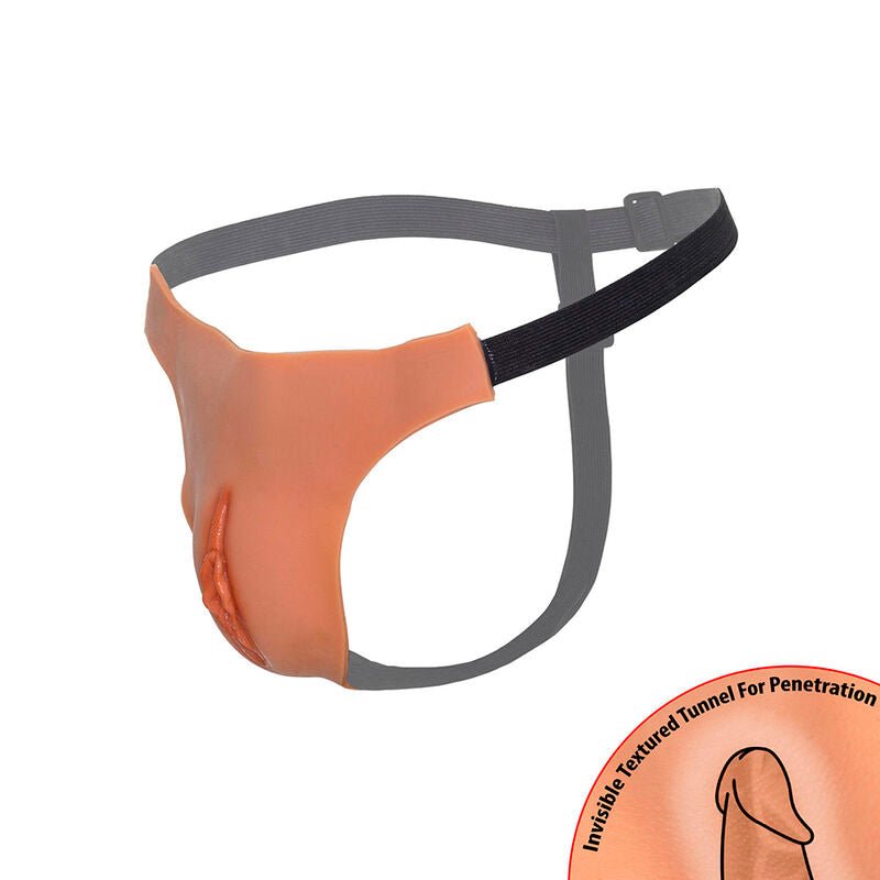 HIDDEN DESIRE - ALTER EGO ADJUSTABLE OPEN VAGINA STRING FLESH - Toys "n" Us