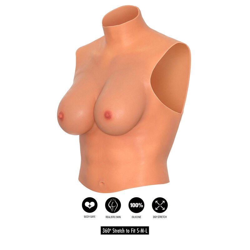 HIDDEN DESIRE - ALTER EGO WEARABLE BREAST SHIRT E - CUP FLESH - Toys "n" Us