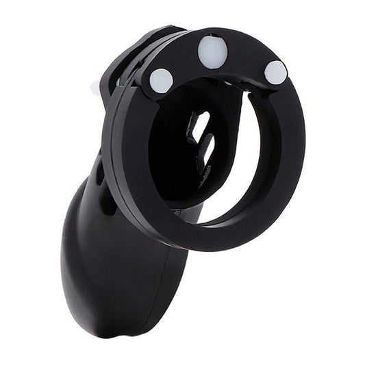 HIDDEN DESIRE - EXTREME CHASTITY COCK CAGE SILICONE SIZE L BLACK - Toys "n" Us