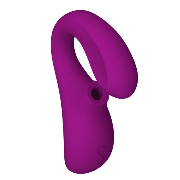 LELO - ENIGMA DOBLE ESTIMULACIÓN SUCCION MASAJEADOR MORADO