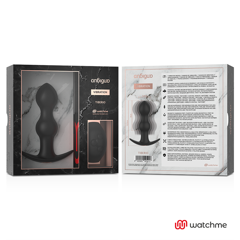 ANBIGUO - WATCHME CONTROL REMOTO PLUG TIBÉRIO VIBRADOR ANAL