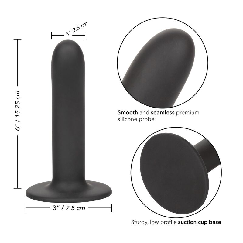 CALEXOTICS - DILDO BOUNDLESS 15,25 CM COMPATIBLE CON ARNÉS LISO