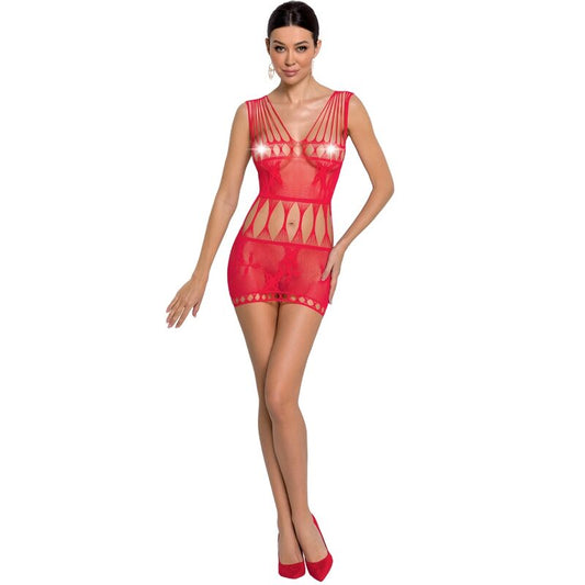 PAIXÃO - MULHER BS090 BODYSTOCKING VERMELHO TAMANHO ÚNICO