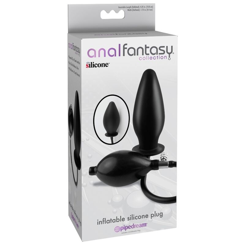FANTASIA ANAL - PLUG DE SILICONE INFLÁVEL