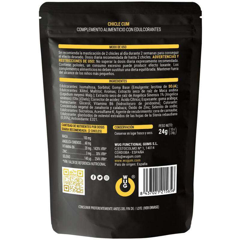 WUG SEX SENSE - CUM EJACULATION AUMENTA GOMA E SÊMEN SABOR BANANA 10 UNIDADES - Toys "n" Us