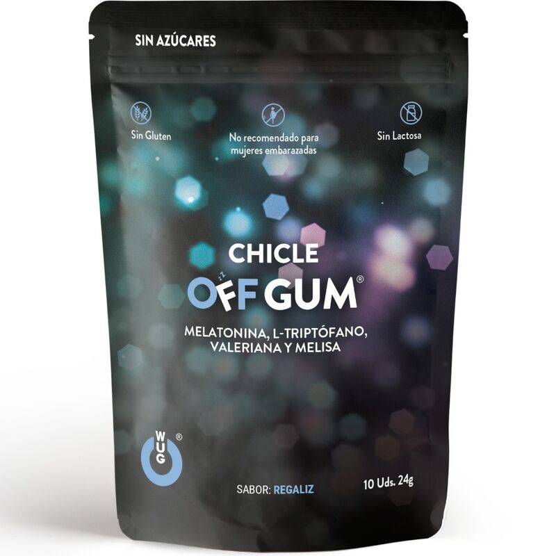 WUG GUM - OFF VALERIAN, TRYPTOPHAN, LEMON BALM AND MELATONIN 10 UNITS - Toys "n" Us