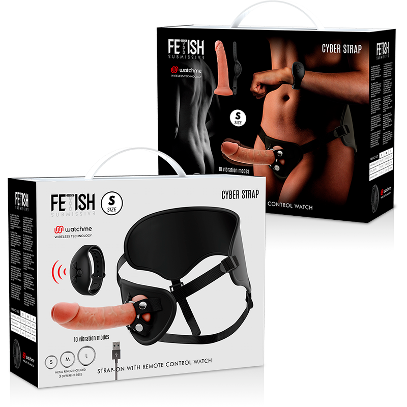 CIBERCORTINA FETICHE SUBMISSIVA - ARREIO COM DILDO DE CONTROLE REMOTO WATCHME S TECHNOLOGY