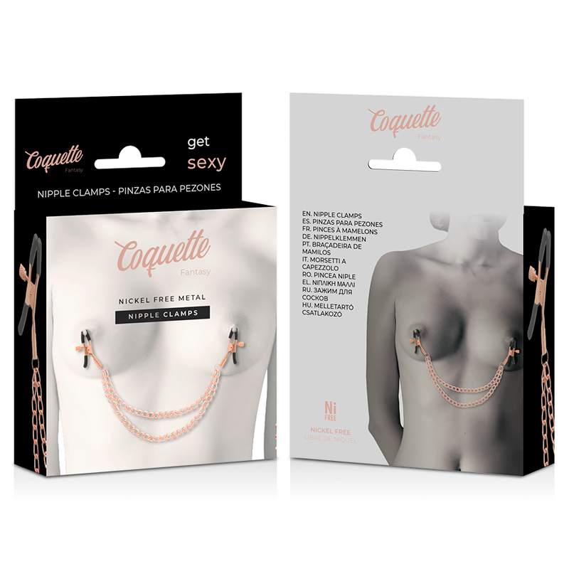 COQUETTE CHIC DESIRE - PRESUNTOS DE MAMILOS DE METAL FANTASY COM CORRENTE