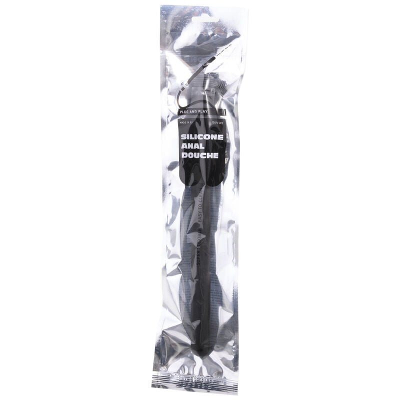 ALL BLACK - SISTEMA DE SILICONE ANAL PARA CHUVEIRO STOPPER 27 CM