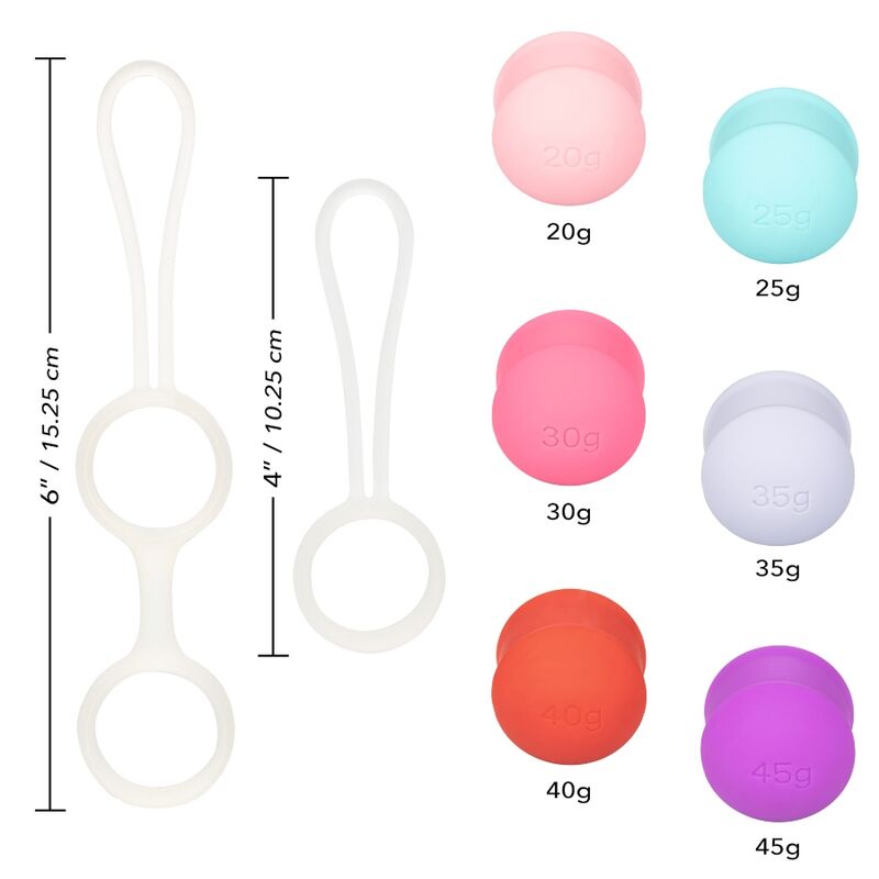CALEXÓTICOS - CONJUNTO DE SHE-OLOGIA BOLAS KEGEL INTERCAMBIÁVEIS