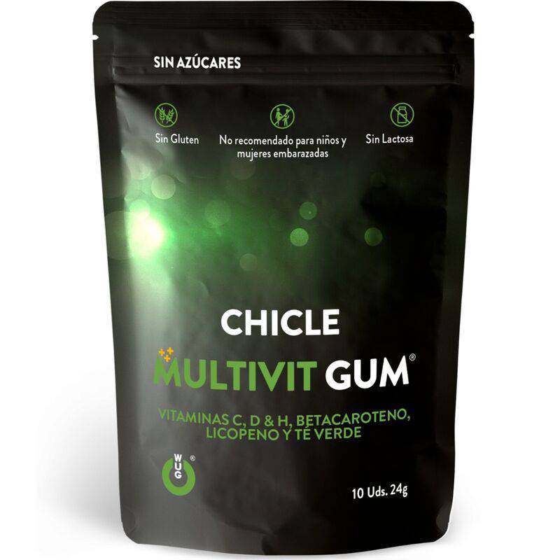 WUG GUM - MULTIVIT VITAMIN C, H, D, BETA-CAROTENE, LYCOPENE AND GREEN TEA 10 UNITS - Toys "n" Us