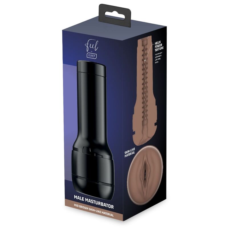 KIIROO - ESTIMULADOR MASTURBADOR FEEL STROKER - MARROM 