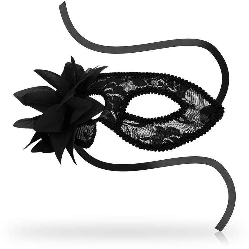 OHMAMA - MÁSCARAS MÁSCARAS DE RENDA PRETA E FLORES