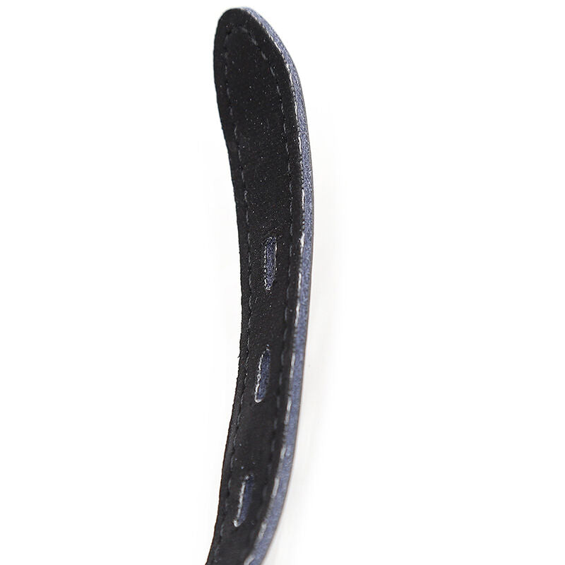 OHMAMA FETISH - MORDAÇA DE BOLA DE SILICONE COM CINTO DE COURO (CADEADO INCLUSO)