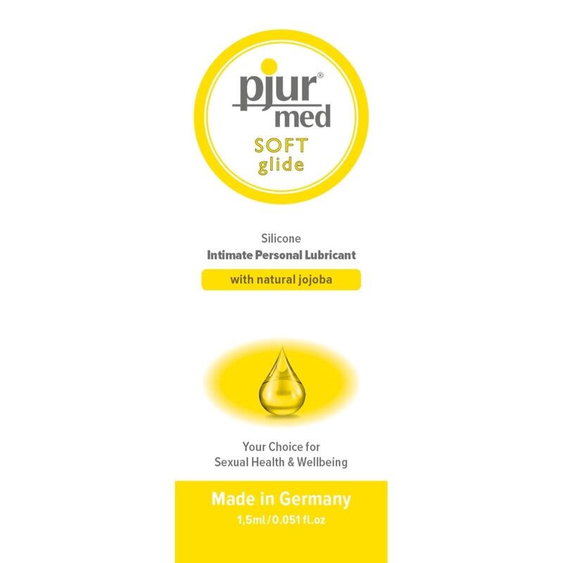PJUR - LUBRIFICANTE DE SILICONE MÉDIO SOFT GLIDE 1,5 ML