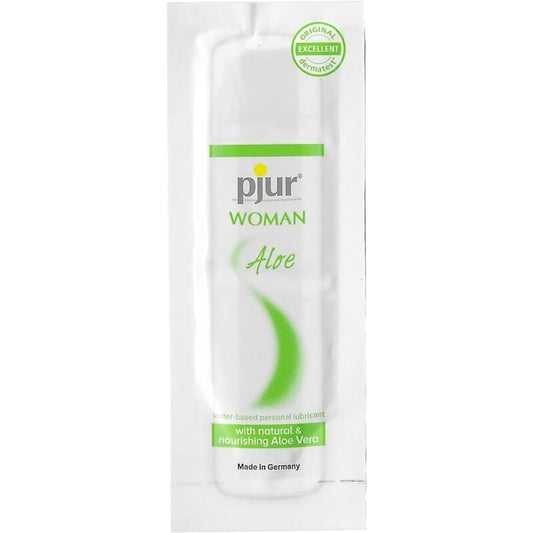 PJUR - LUBRIFICANTE À BASE DE ÁGUA COM ALOE VERA FEMININO 2 ML