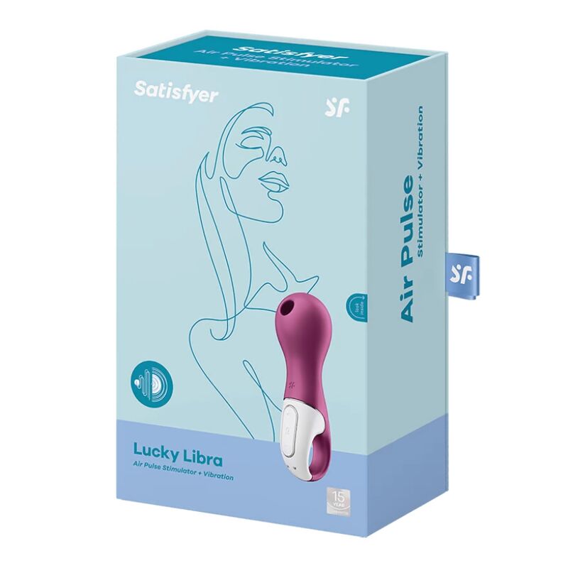 SATISFYER - ESTIMULADOR Y VIBRADOR LUCKY LIBRA