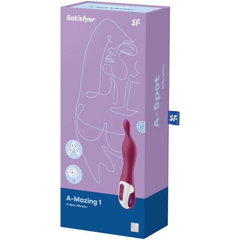 SATISFYER - INCRÍVEL 1 VIBRADOR ASPOT BERRY