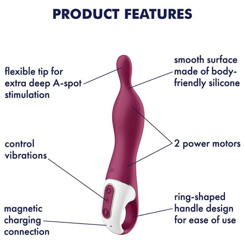 SATISFYER - INCRÍVEL 1 VIBRADOR ASPOT BERRY
