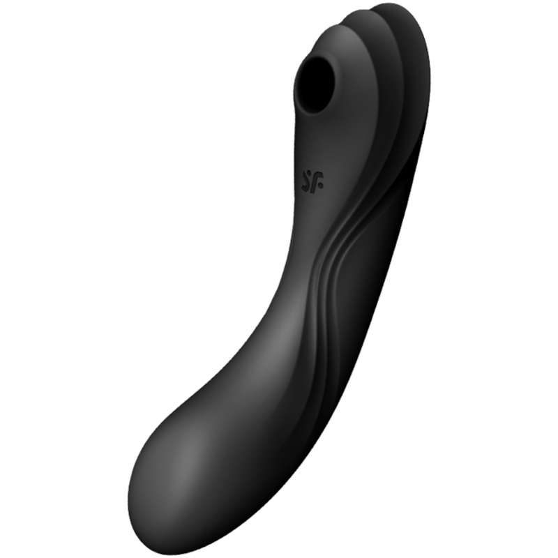 SATISFYER - VIBRADOR CURVY TRINITY 4 AIR PULSE NEGRO