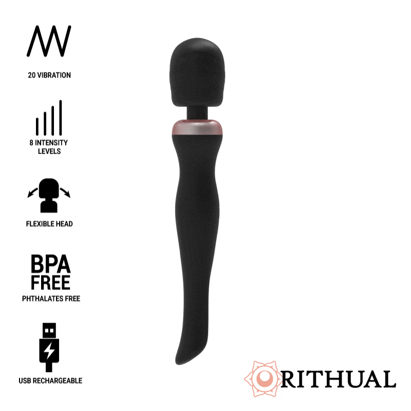 RITHUAL - PODEROSA VARINHA AKASHA RECARREGÁVEL 2.0 PRETA