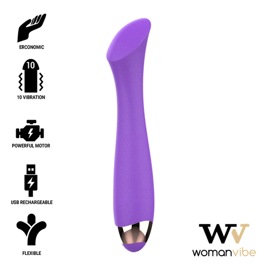 WOMANVIBE - MANDY "K" POINT SILICONE VIBRADOR RECARREGÁVEL - Toys "n" Us