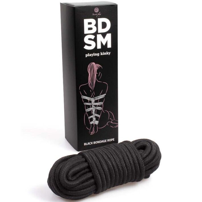 SECRETPLAY - COLECCIÓN BDSM DE CUERDAS DE BONDAGE NEGRAS