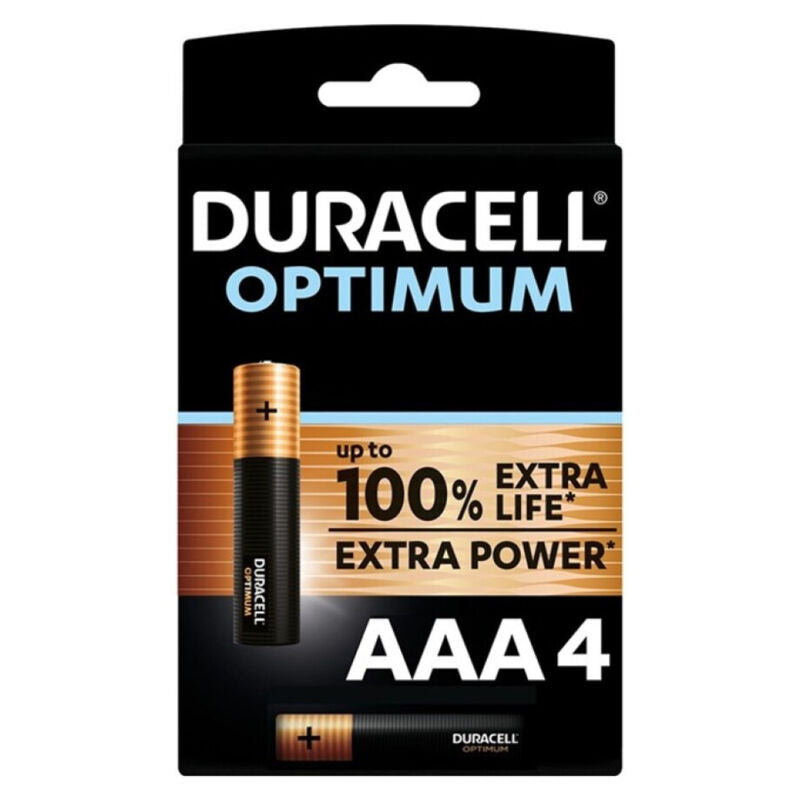 DURACELL - OPTIMUM 200 PILAS ALCALINAS AAA LR03 4 UNIDADES