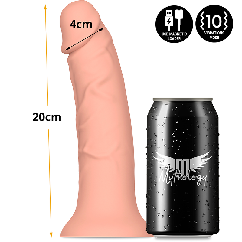 MITOLOGIA - ASHER ORIGINAL DILDO M - VIBRADOR COMPATÍVEL COM A TECNOLOGIA WIRELESS WATCHME