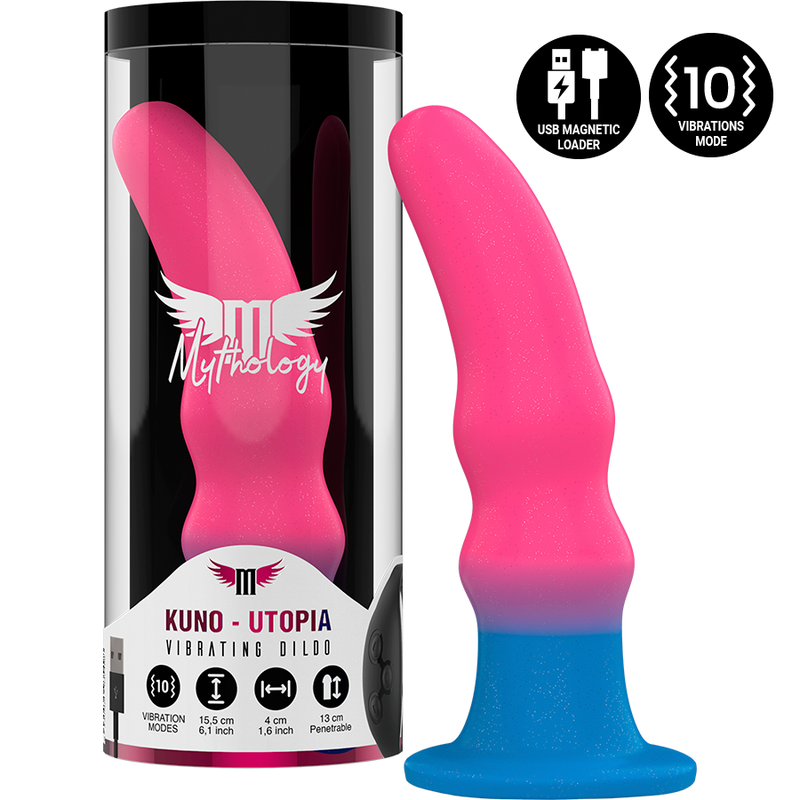 MITOLOGÍA - KUNO UTOPIA DILDO M - VIBRADOR COMPATIBLE CON LA TECNOLOGÍA INALÁMBRICA WATCHME