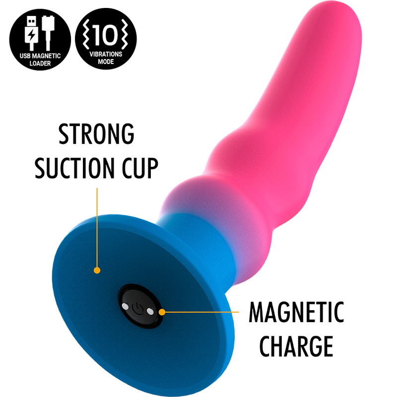 MITOLOGÍA - KUNO UTOPIA DILDO M - VIBRADOR COMPATIBLE CON LA TECNOLOGÍA INALÁMBRICA WATCHME