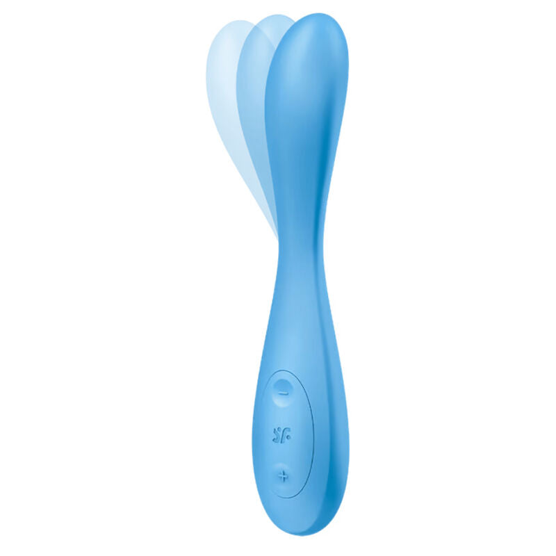 SATISFYER - APLICATIVO MULTIVIBRANTOR G-SPOT FLEX 4+ AZUL