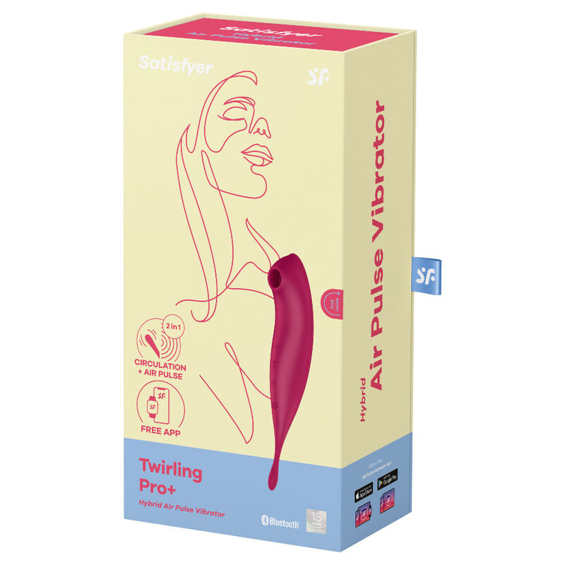 SATISFYER - APLICATIVO VIBRADOR E ESTIMULADOR DE PULSO DE AR ​​TWIRLING PRO+ VERDE