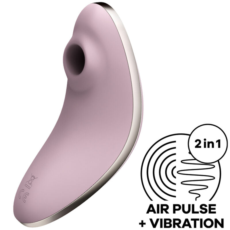 SATISFYER - VULVA LOVER 1 ESTIMULADOR DE PULSO DE AR ​​E VIBRADOR AZUL