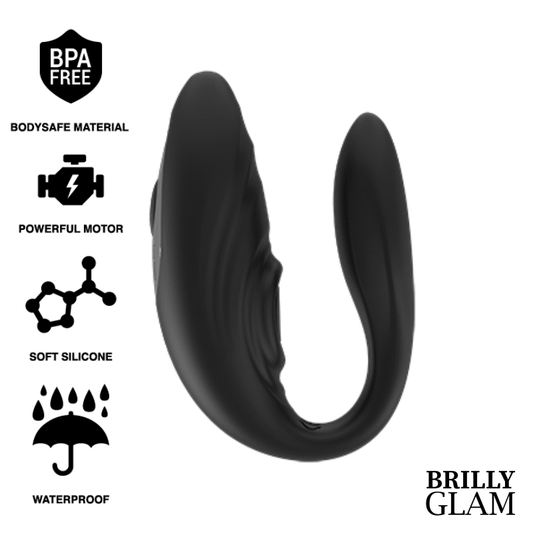 BRILLY GLAM - PAREJA DE CONTROL REMOTO CON PULSACIÓN Y VIBRACIÓN