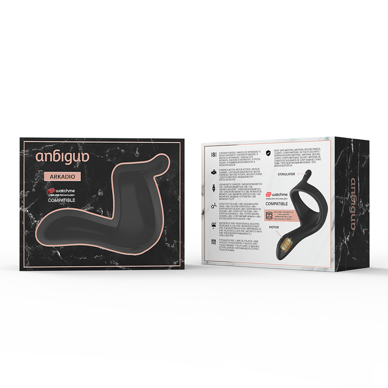 ANBIGUO - ESTIMULADOR DE GLÂNDULA E PERÍNEO ARKADIO COMPATÍVEL COM A TECNOLOGIA WIRELESS WATCHME