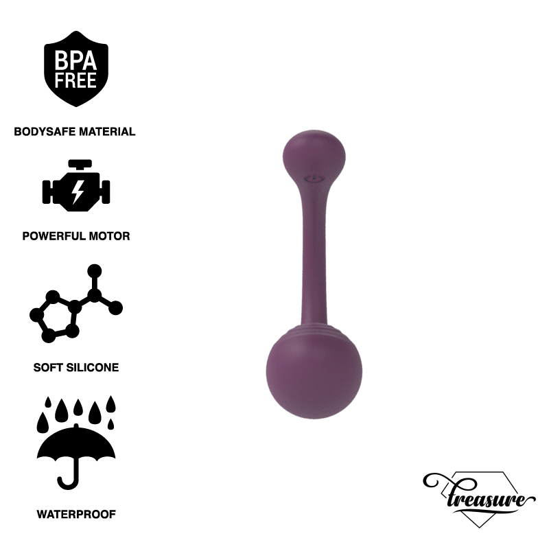 TREASURE - VIBRADOR DOBLE MERLIN CONTROL REMOTO