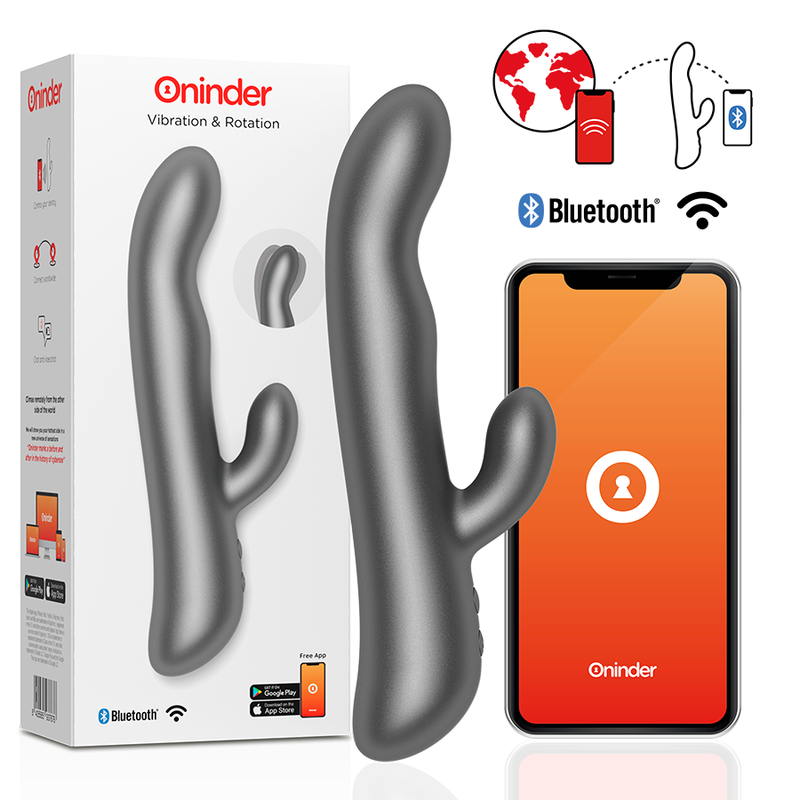 ONINDER - OSLO VIBRATION &amp; ROTATION BLACK - APLICATIVO GRATUITO