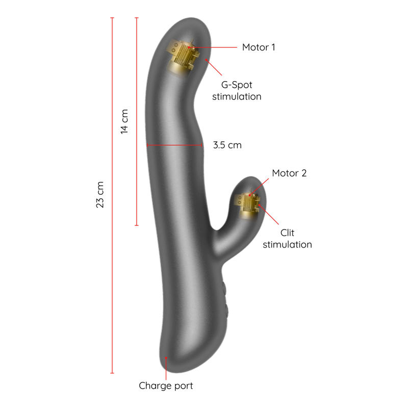 ONINDER - OSLO VIBRATION &amp; ROTATION BLACK - APLICATIVO GRATUITO