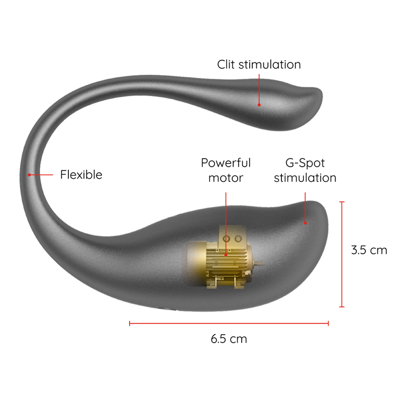 ONINDER - HUEVO VIBRADOR NEGRO NAIROBI - APLICACIÓN GRATUITA