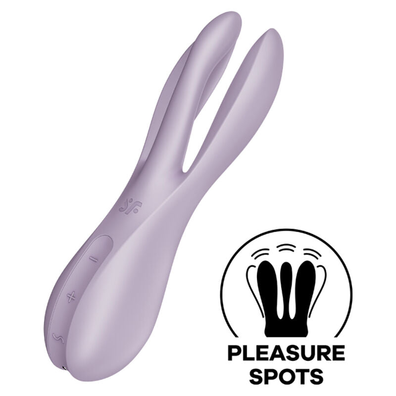 SATISFYER - TRÊS VIBRADOR 2 VIOLETA