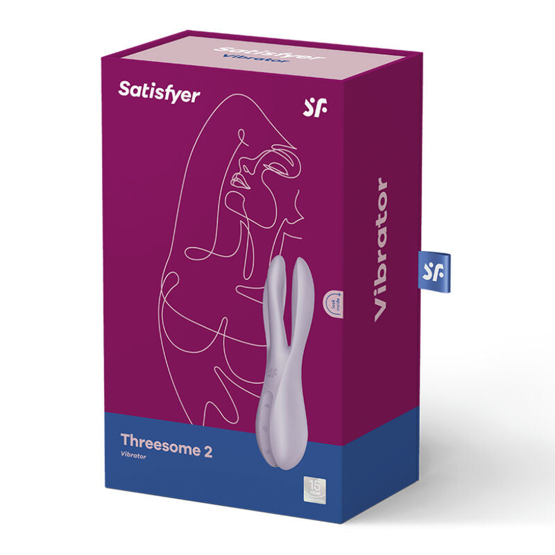 SATISFYER - TRÊS VIBRADOR 2 VIOLETA