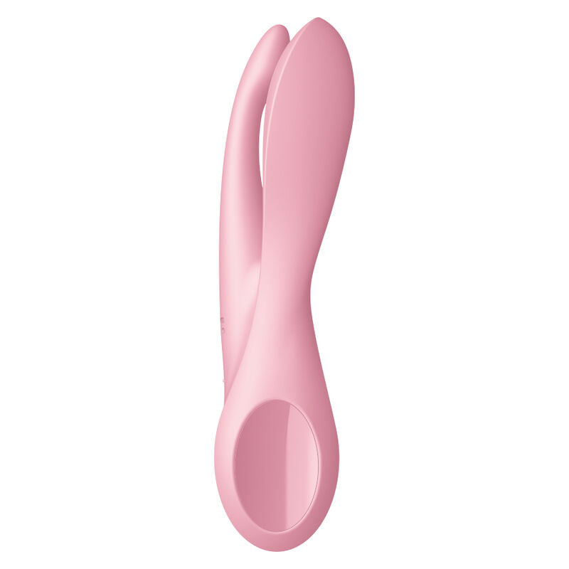 SATISFYER - TRÊS 1 VIBRADOR ROSA