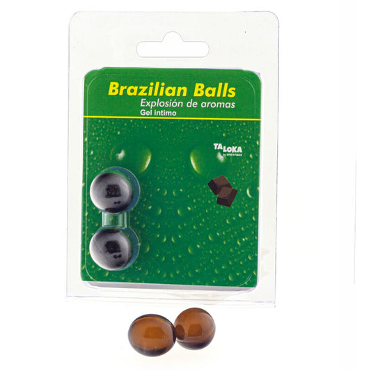 TALOKA - 2 BOLAS BRASILEIRAS DE CHOCOLATE EM GEL ÍNTIMO